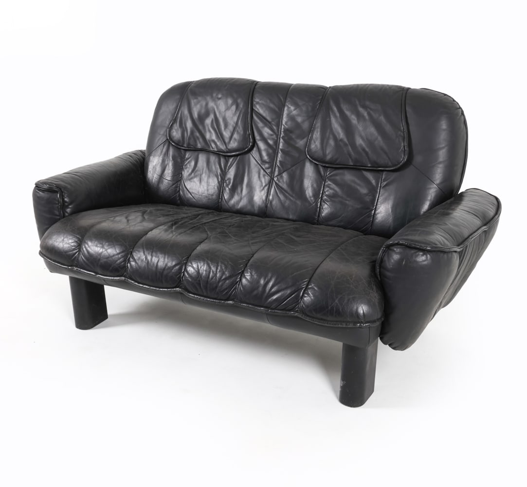 DE SEDE STYLE SCANDINAVIAN LEATHER SOFA C. 1970S (1 of 16)