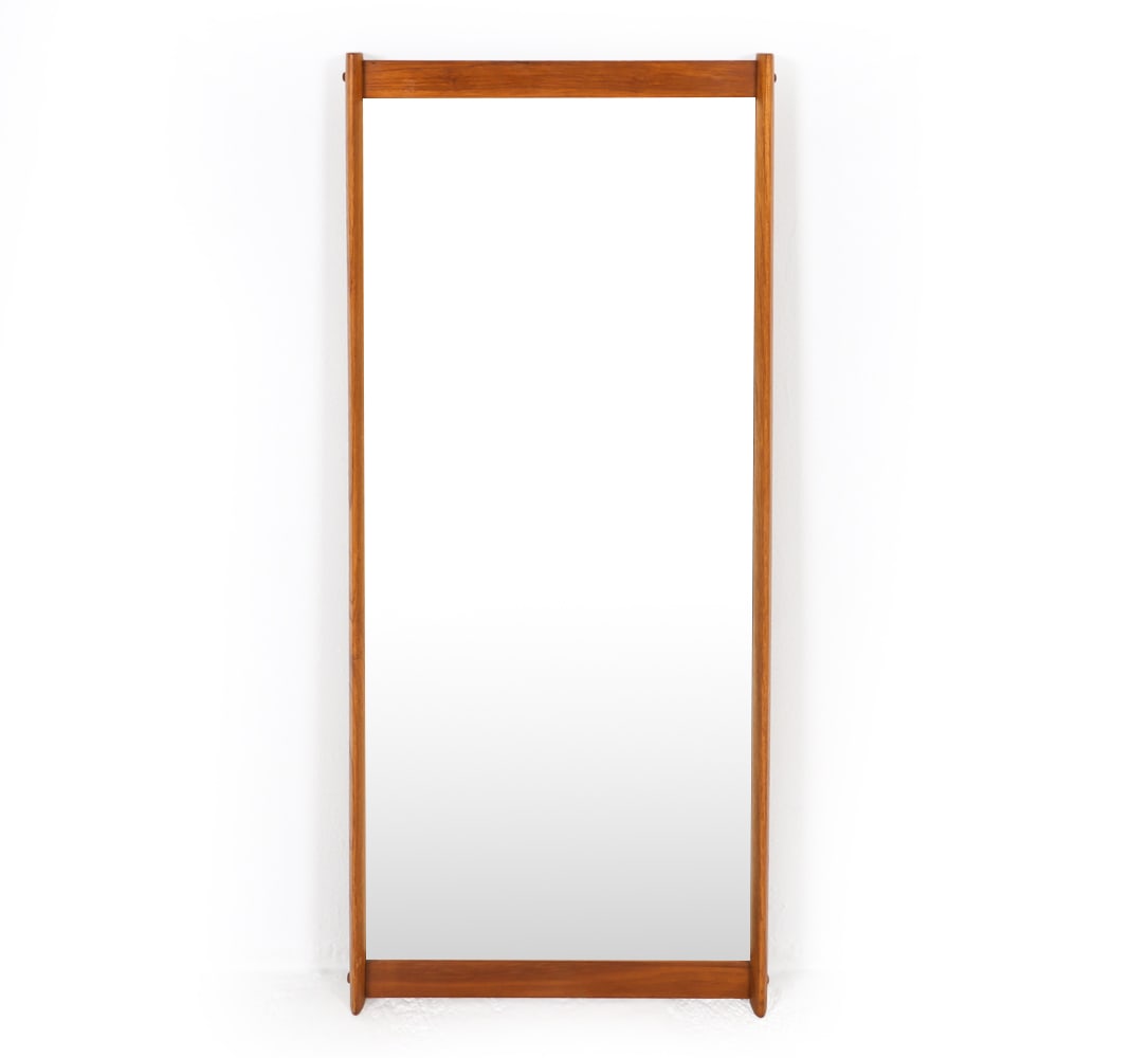 AKSEL KJERSGAARD DANISH TEAK WALL MIRROR C. 1960S (1 of 11)