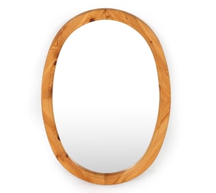 SWEDISH PINE WALL MIRROR C. 1970S