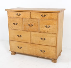 HENNING KJAERNULF STYLE DANISH OAK CHEST C. 1970S