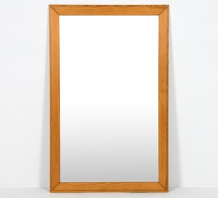 SCANDINAVIAN PINE WALL MIRROR C. 1970S