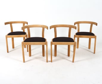 (4) ALVAR AALTO STYLE BEECH DINING CHAIRS C. 1960S