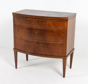 ANTIQUE DANISH MAHOGANY CHEST OF DRAWERS C. 1900S