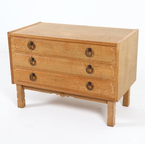KJAERNULF STYLE DANISH OAK CHEST OF DRAWERS 1970S