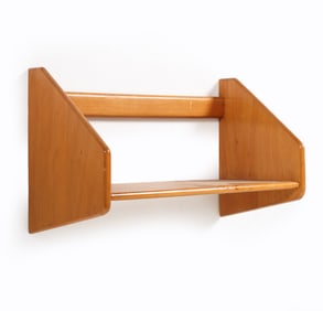 HANS WEGNER STYLE OAK WALL SHELF C. 1960S
