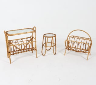 MID-CENTURY DANISH BAMBOO GROUPING C. 197S0