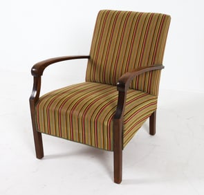FRITZ HANSEN STYLE DANISH LOUNGE CHAIR