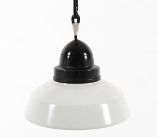 DANISH GLASS PENDANT LIGHT C. 1960S