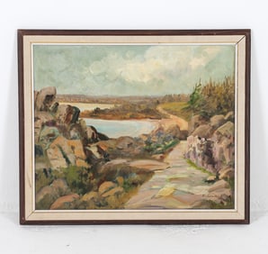 DANISH LANDSCAPE PAINTING O/C 20TH C.