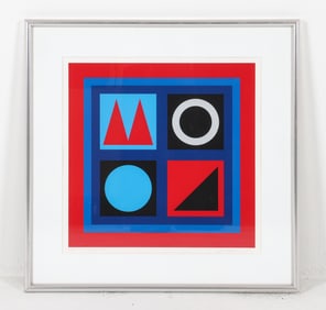 JETTE THYSSEN (DANISH B. 1933) ABSTRACT PRINT