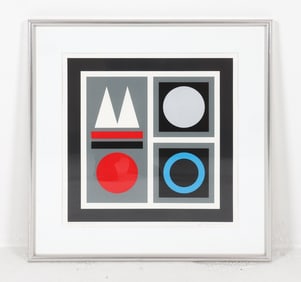 JETTE THYSSEN (DANISH B. 1933) ABSTRACT PRINT