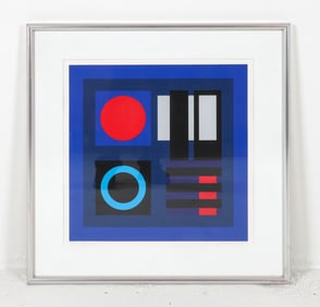 JETTE THYSSEN (DANISH B. 1933) ABSTRACT PRINT