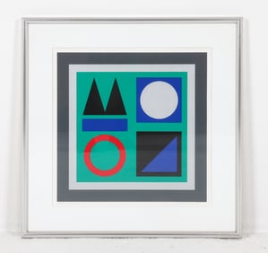 JETTE THYSSEN (DANISH B. 1933) ABSTRACT PRINT