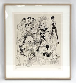 ALBERT HIRSCHFELD (1903-2003)CARICATURE LITHOGRAPH