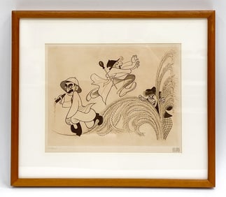 ALBERT HIRSCHFELD (1903-2003) CARICATURE ETCHING