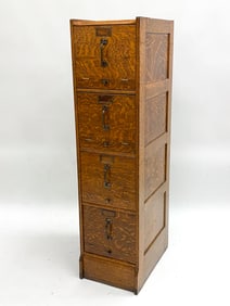 GLOBE WERNICKE ARTS & CRAFTS FILE CABINET