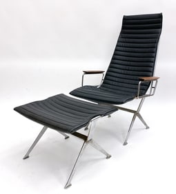 GERALD MCCABE SILHOUETTE LOUNGE CHAIR & OTTOMAN