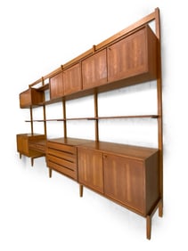 POUL CADOVIUS FOR GUSTAV BAHUS TEAK WALL UNIT