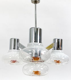 MAZZEGA STYLE MURANO GLASS PENDANT LIGHT