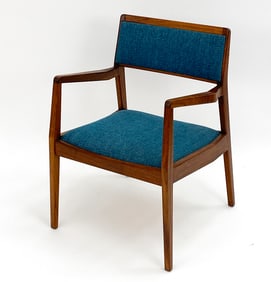 JENS RISOM MODEL C-140 WALNUT ARMCHAIR