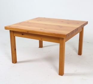 DANISH PINE COFFEE TABLE C. 1970S