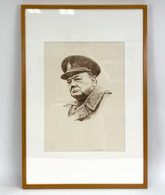 SARAH CHURCHILL AP PRINT OF WINSTON CHURCHILL