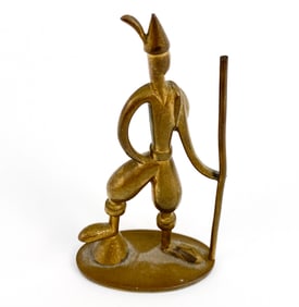HAGENAUER WEIN AUSTRIAN BRONZE HIKER FIGURINE