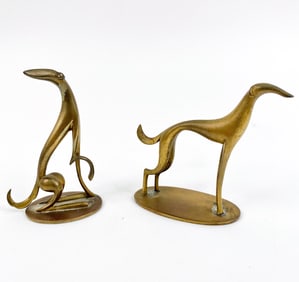 HAGENAUER WEIN AUSTRIAN BRONZE DOG FIGURINES