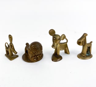 HAGENAUER WEIN AUSTRIAN BRONZE DOG FIGURINES