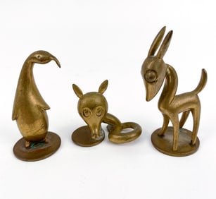 HAGENAUER WEIN AUSTRIAN BRONZE ANIMAL FIGURINES