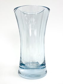 STROMBERGSHYTTAN SWEDISH GLASS VASE, C. 1970S