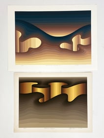 (2) ROY AHLGREN (AMERICAN, 1927-2011) SILKSCREENS