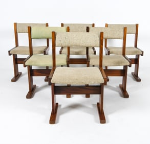 (6) POUL H. POULSEN DANISH ROSEWOOD DINING CHAIRS