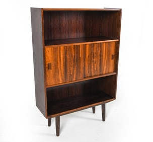 DANISH ROSEWOOD BOOKCASE CABINET C. 1960S