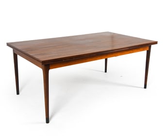 DANISH ROSEWOOD EXTENDING DINING TABLE C. 1960S