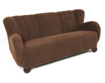 MARTA BLOMSTEDT LAMBS WOOL SOFA C. 1960S