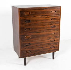 DANISH ROSEWOOD CHEST OF DRAWERS C. 1960S