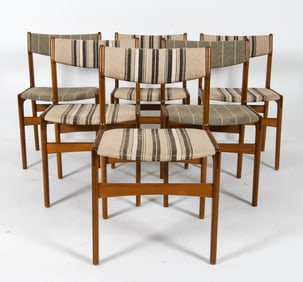 (6) ERIK BUCH STYLE DANISH TEAK DINING CHAIRS