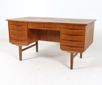 DANISH TEAK EXECUTIVE DESK C. 1960S