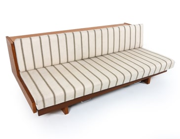 HANS J WEGNER GE77 TEAK SOFA DAYBED C. 1960S