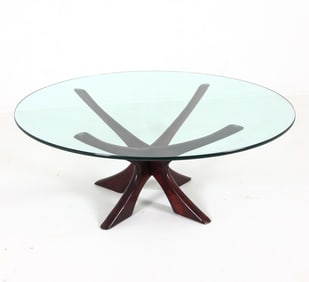 ILLUM WIKKELSO SCULPTURAL ROSEWOOD COFFEE TABLE