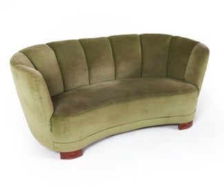 MID-CENTURY DANISH BANANA SOFA C. 1950S