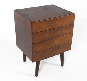 DANISH TEAK SIDE CHEST OF DRAWERS C. 1960S