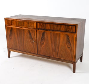 DANISH ROSEWOOD CREDENZA CABINET C. 1960S