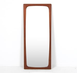 DANISH TEAK WALL MIRROR C. 1960S