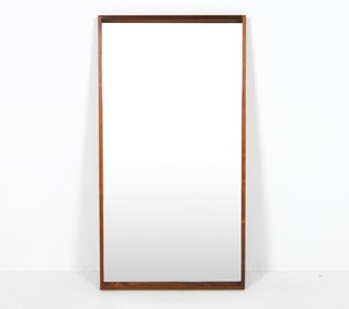 AKSEL KJERSGAARD ROSEWOOD WALL MIRROR C. 1960S