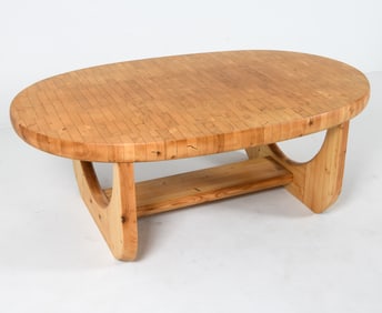 MID-CENTURY SCANDINAVIAN PINE COFFEE TABLE