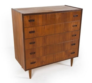 MID-CENTURY DANISH TEAK CHEST OF DRAWERS C. 1960S