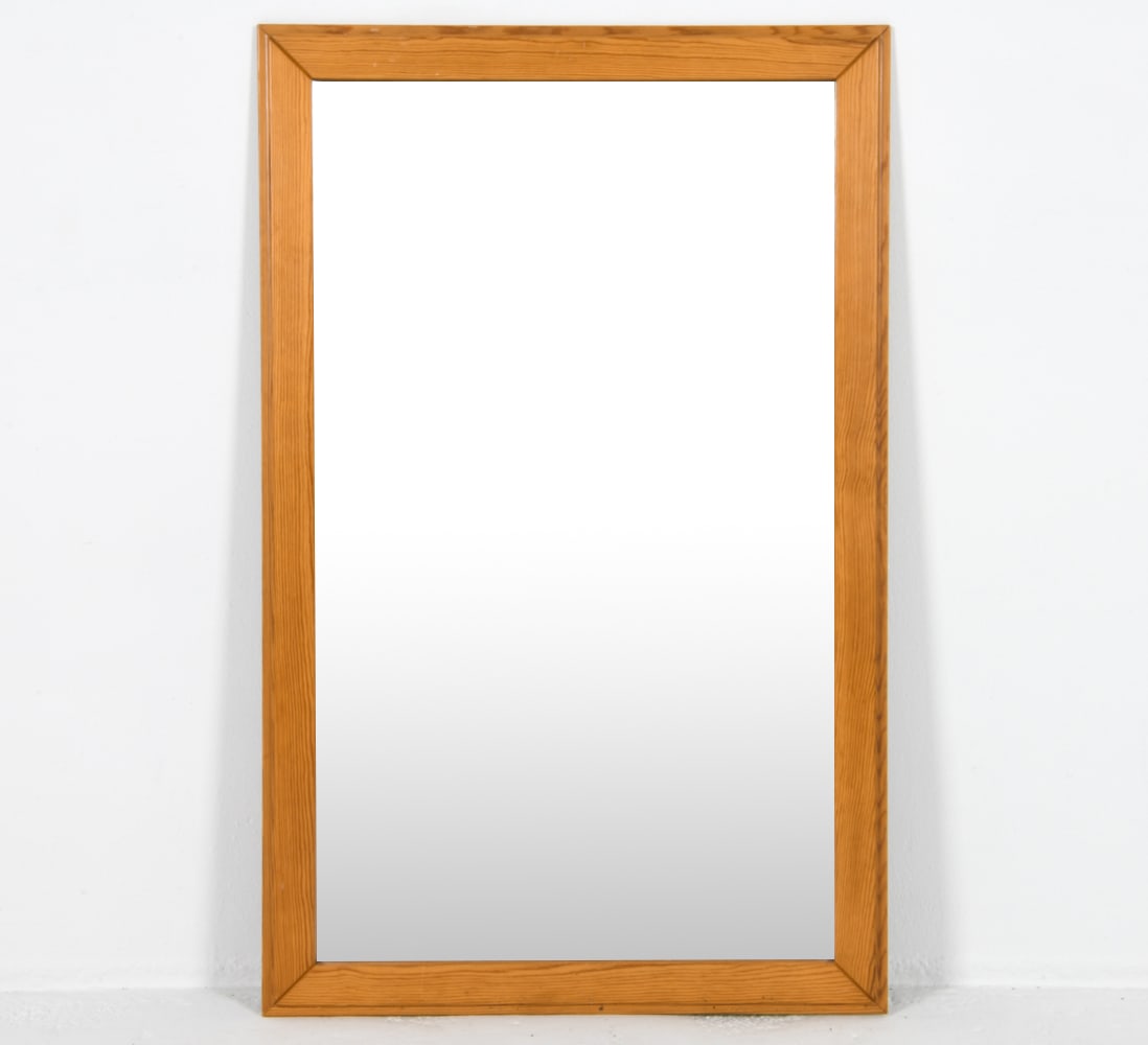 MID-CENTURY DANISH TEAK CHEST OF DRAWERS C. 1960S: Includes (1) key to top drawer. Dimensions: H 38.5" x W 37" x D 17.75" Condition: Moderate nicks and dings to edges. Slight musty odor to drawer interiors. Wear consistent with age and use. PER F045