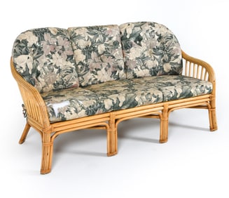 DANISH BAMBOO & RATTAN SOFA